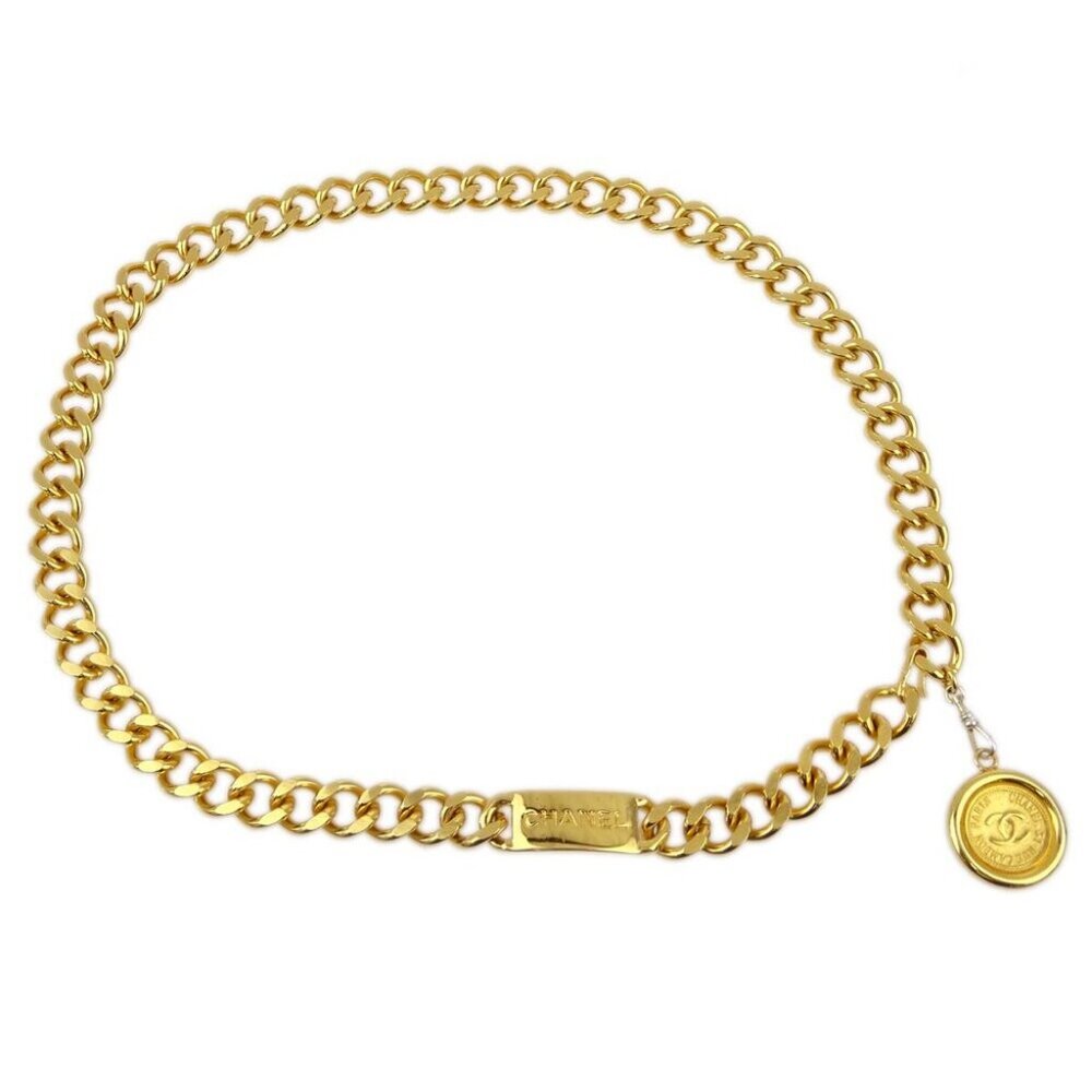 Chanel Medallion Chain Belt Small Good 142803